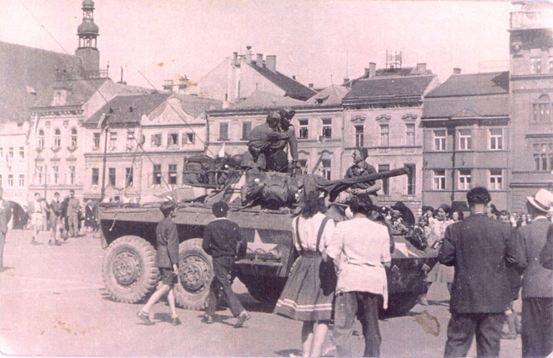 Českobudějovické náměstí 8.5.1945