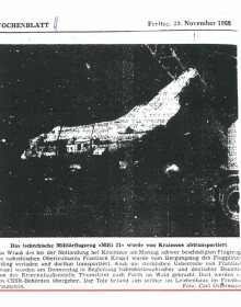 Npor. Franišek Kvapil - 40.výročí tragické nehody
