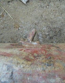 Nalezení letecké pumy GP-100 v Českých Velenicích v červenci 2009