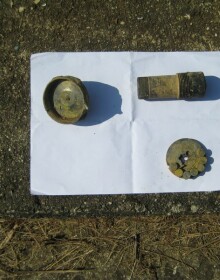 Nalezení letecké pumy GP-100 v Českých Velenicích v červenci 2009