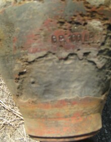 Nalezení letecké pumy GP-100 v Českých Velenicích v červenci 2009