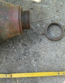 Nalezení letecké pumy GP-100 v Českých Velenicích v červenci 2009