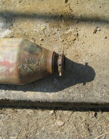 Nalezení letecké pumy GP-100 v Českých Velenicích v červenci 2009